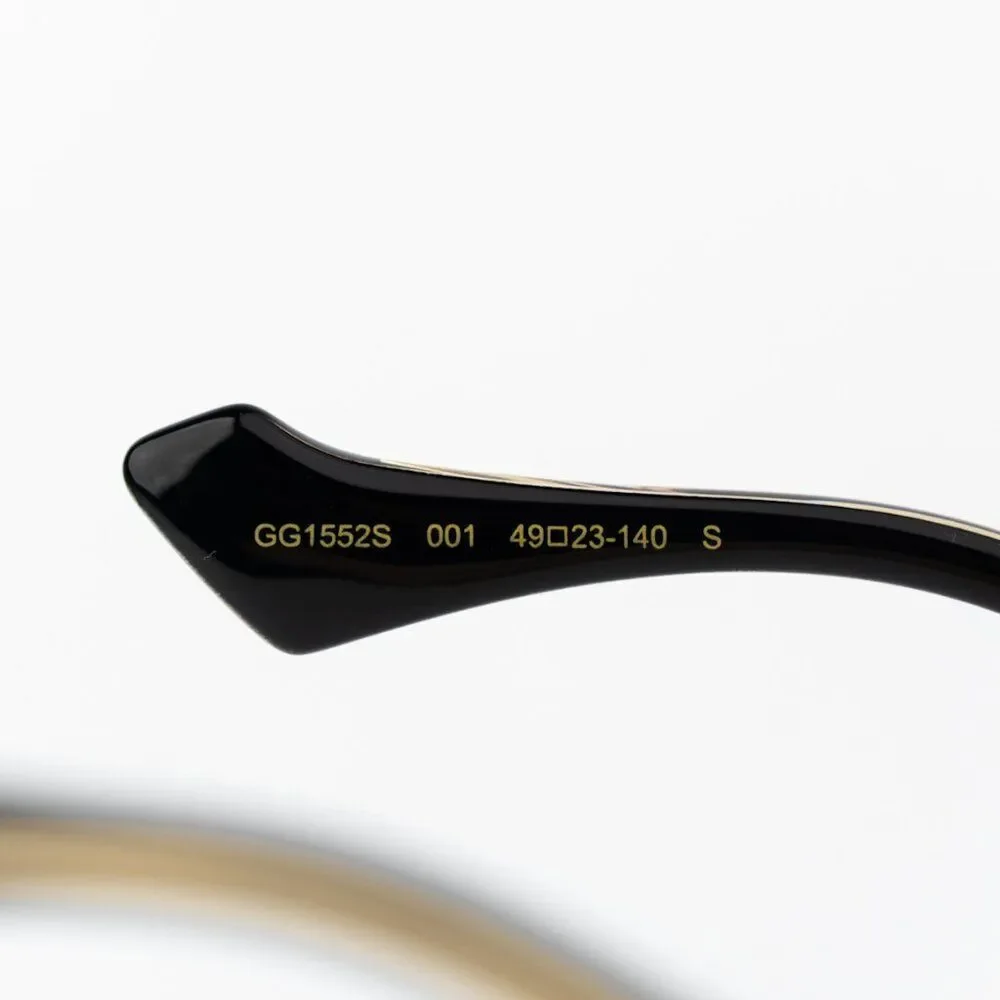 Gucci Women Sunglasses Black Crystal Grey Gradient Butterfly GG1552S 001 NEW